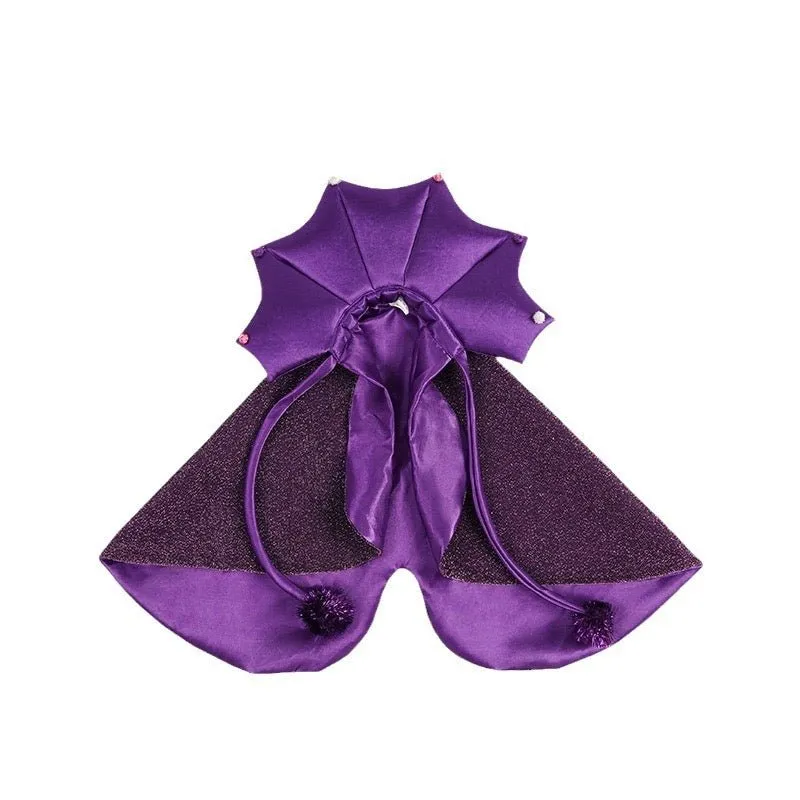 Purple Dracula Halloween Pet Cape