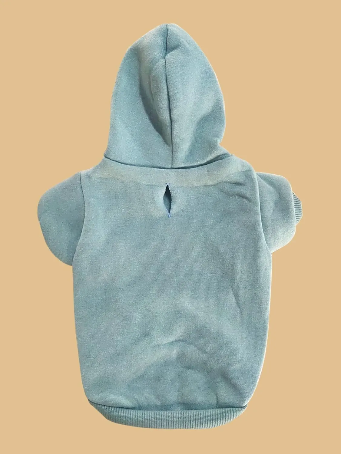QWINEE Basic Dog Hoodie & Cat Apparel, Warm Jacket & Shirt for Puppy to Medium Dogs & Cats, Cadet Blue M