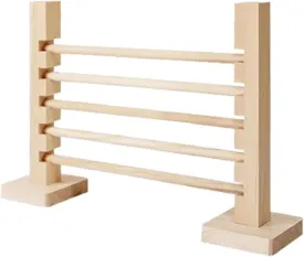 Rabbit Jump Bar Wooden Toy Adjustable Height for Pet Rabbit Bunny Jump Training Indoor Outdoor Interactive Hurdle Bar
