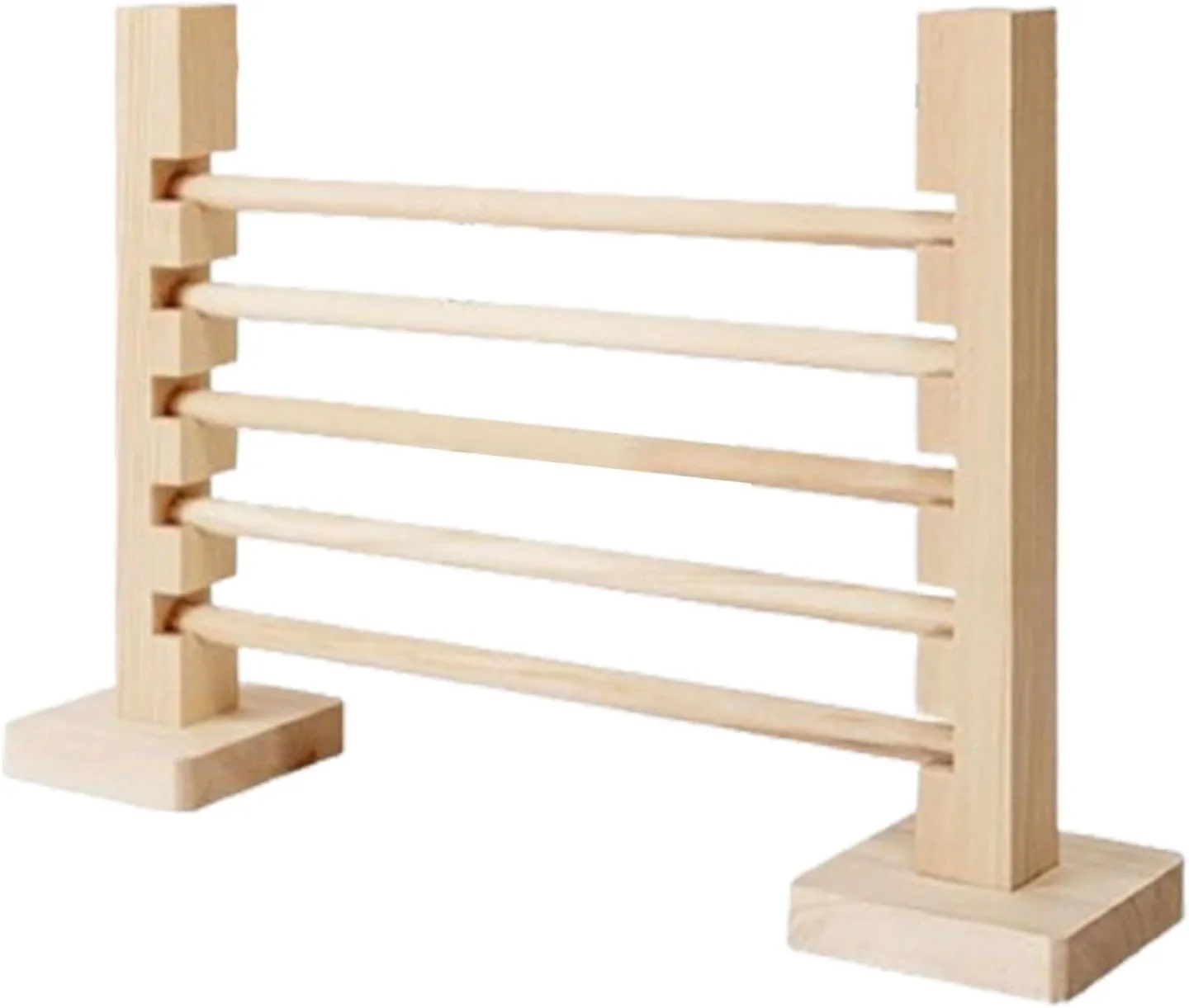 Rabbit Jump Bar Wooden Toy Adjustable Height for Pet Rabbit Bunny Jump Training Indoor Outdoor Interactive Hurdle Bar