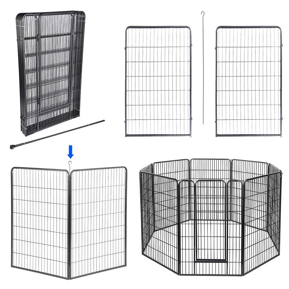 TheLAShop Heavy Duty Dog Kennel Playpen 47"H 8-Panel