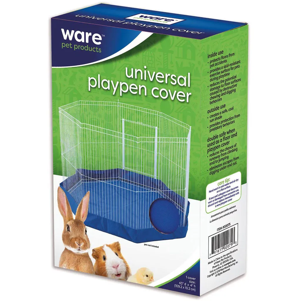 Ware Clean Living Playpen Cover, 44" x 44" x 4", Colors May Vary